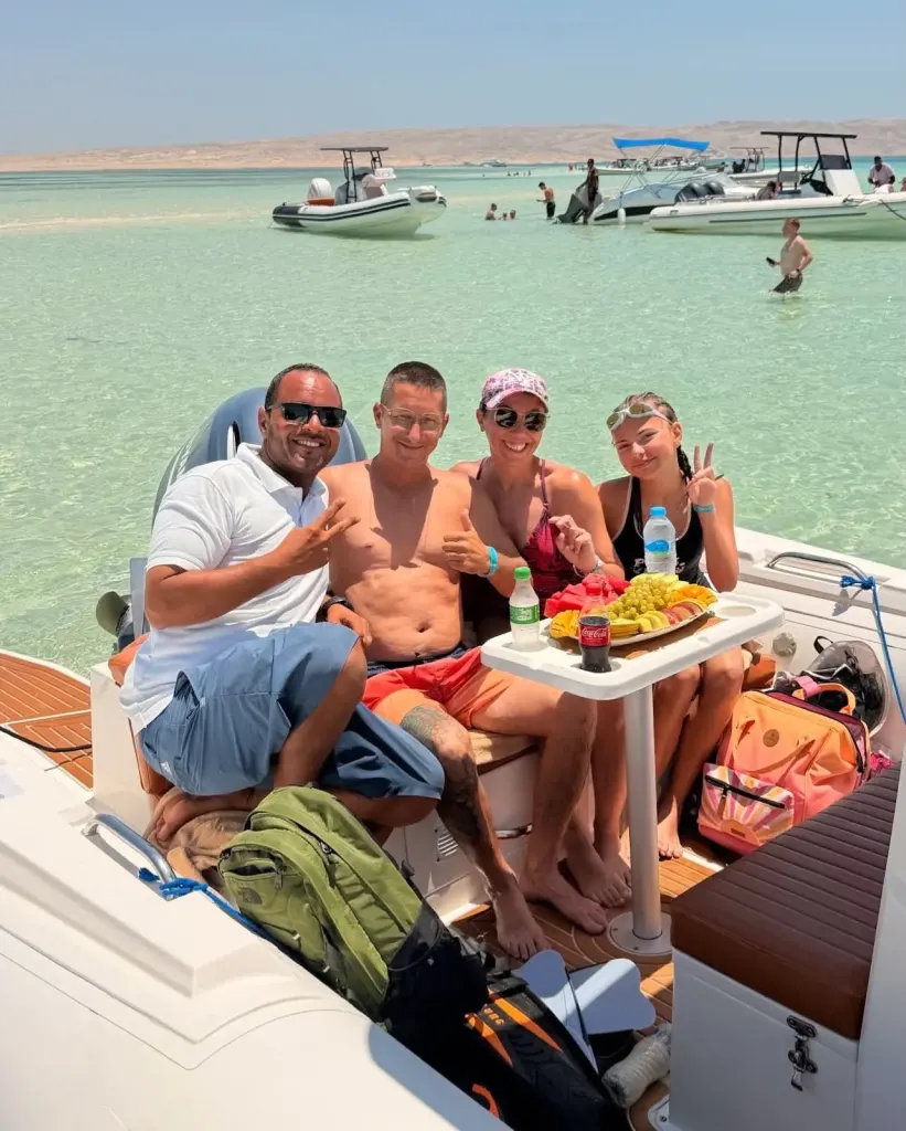Private Speedboat Trip in Hurghada – White Island, Snorkeling & Dolphin Search